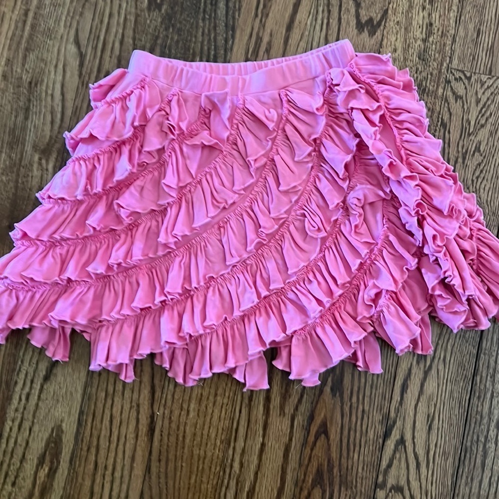 Lemon loves lime girls ruffle skirt size 7 in pink